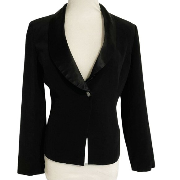 Cache Size 2 Black Jacket Blazer Classy Elegant - Picture 1 of 6